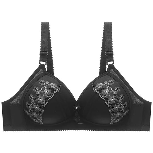 Women's Elegant Lace Embroidered Bra – Soft, Stylish & Comfortable Everyday