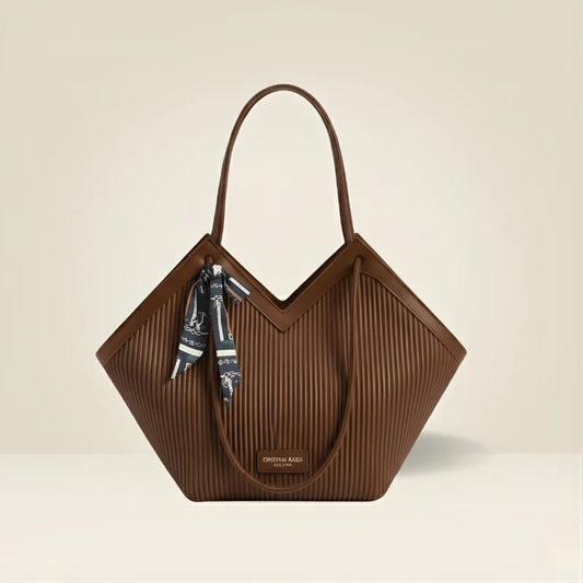 Women’s Pleated Shoulder Tote Bag | Stylish Handbag – Velora Collection VC-045