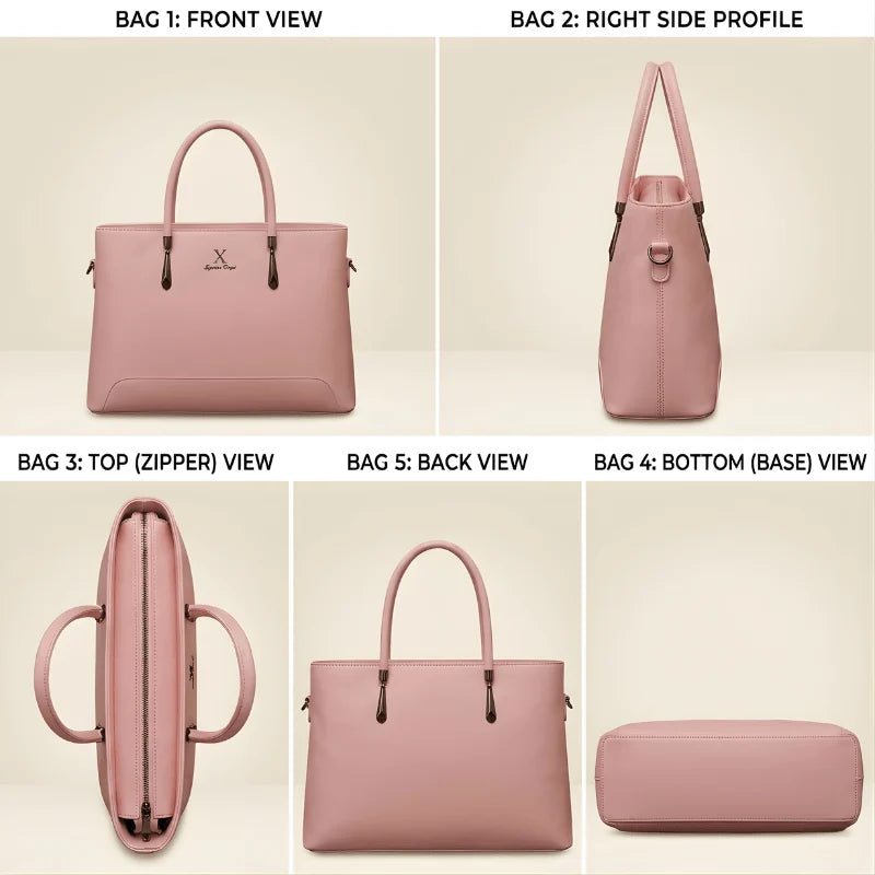 Women’s Leather Tote Handbag | Elegant Large Shoulder Bag | Velora Collection