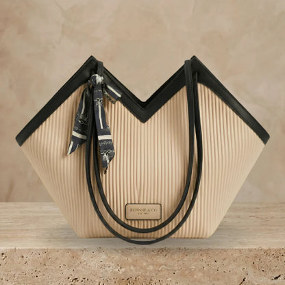 Women’s Pleated Shoulder Tote Bag | Stylish Handbag – Velora Collection VC-045