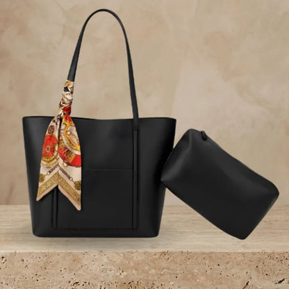 Women’s Tote Bag with Pouch | Modern Shoulder Bag – Velora Collection VC-049