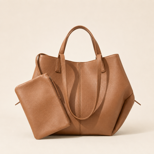 Women's Pleated Shoulder Tote Bag | Stylish Everyday Tote , Velora Collection VC-048