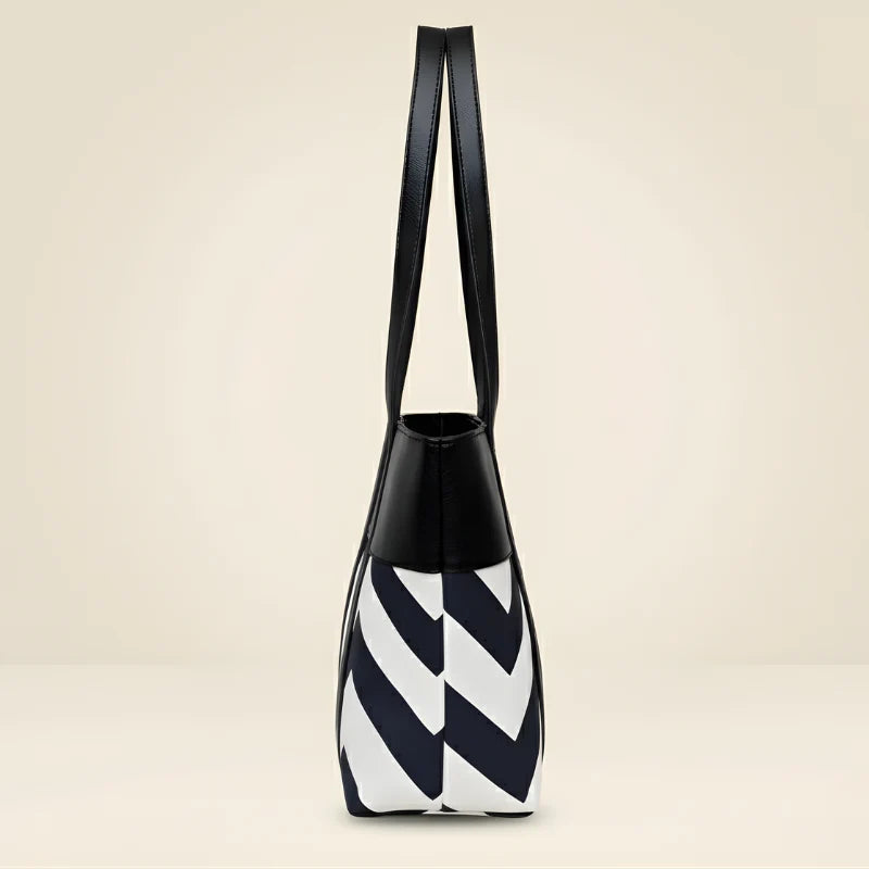 Women’s Chevron Tote Bag | Stylish Shoulder Purse – Velora Collection VC-061
