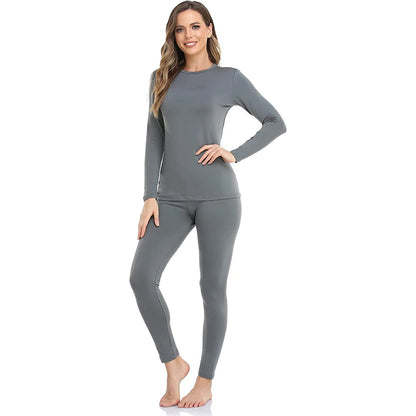 Women’s Thermal Underwear Set | Long Sleeve & Leggings | Velora Collection