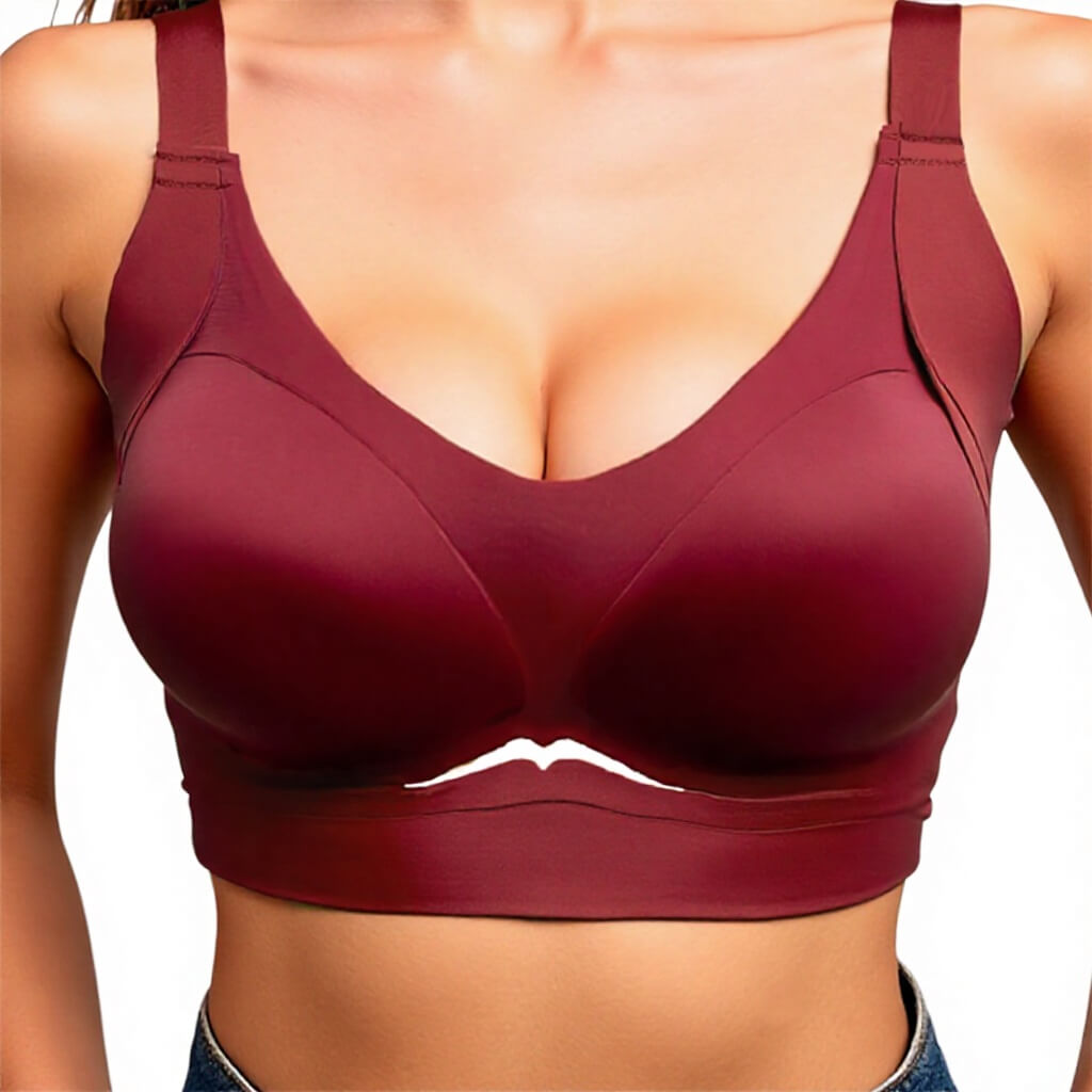 Women’s Burgundy Full Coverage Padded Bra – Comfortable Everyday Support