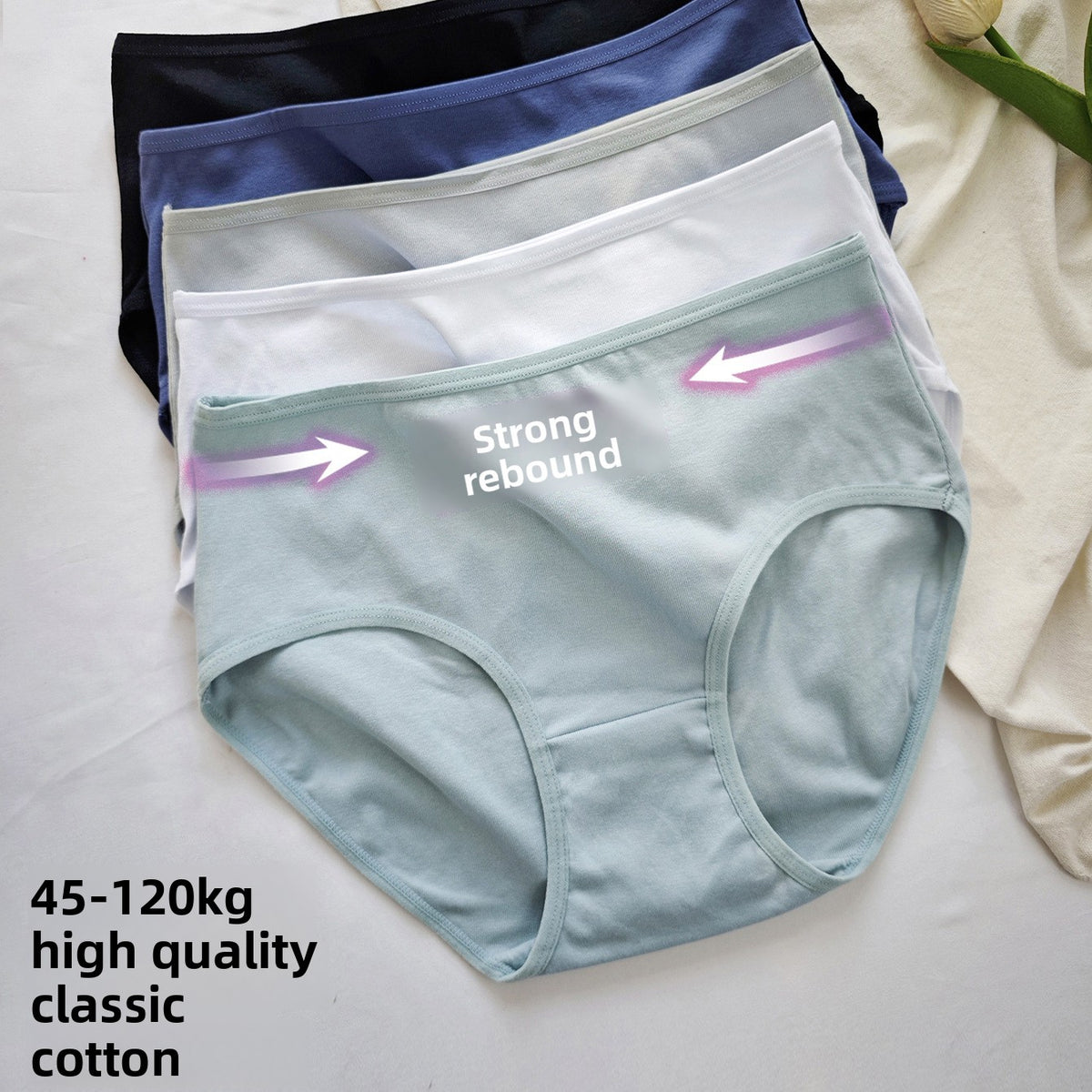 Women’s Cotton Brief Panties | Soft High Coverage – Velora Collection