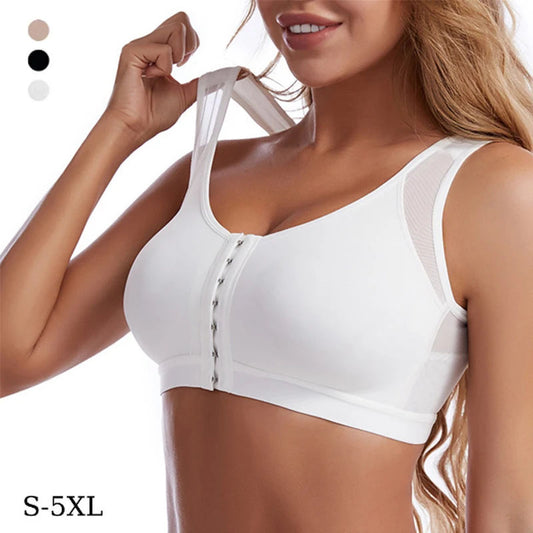 Women’s Front Closure Support Bra – Comfortable Everyday Bra