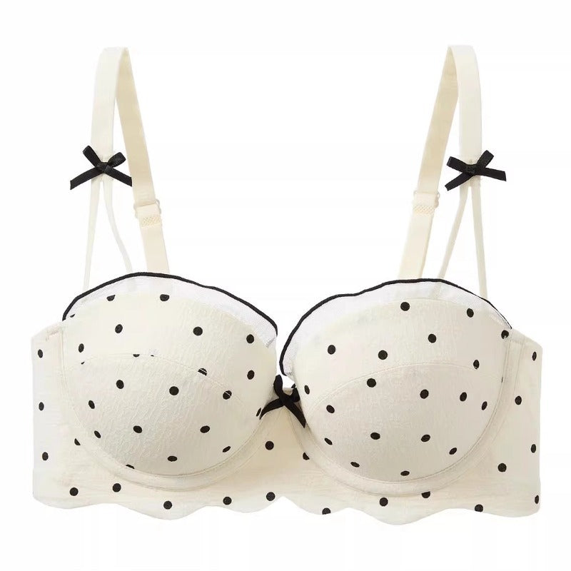 Women’s Polka Dot Padded Bra | Cute Lace Lingerie – Velora Collection