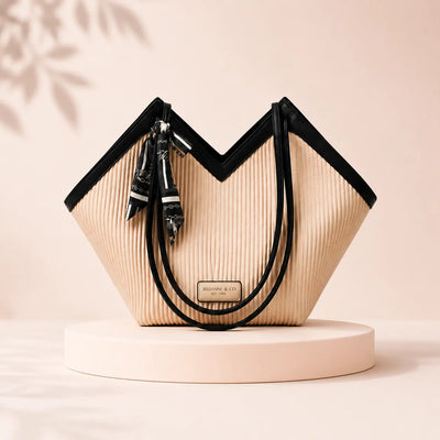 Women’s Pleated Shoulder Tote Bag | Stylish Everyday Handbag – Velora Collection VC-045