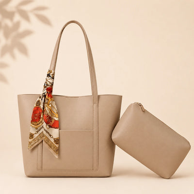 Women’s Tote Bag with Pouch | Modern Shoulder Bag – Velora Collection VC-049
