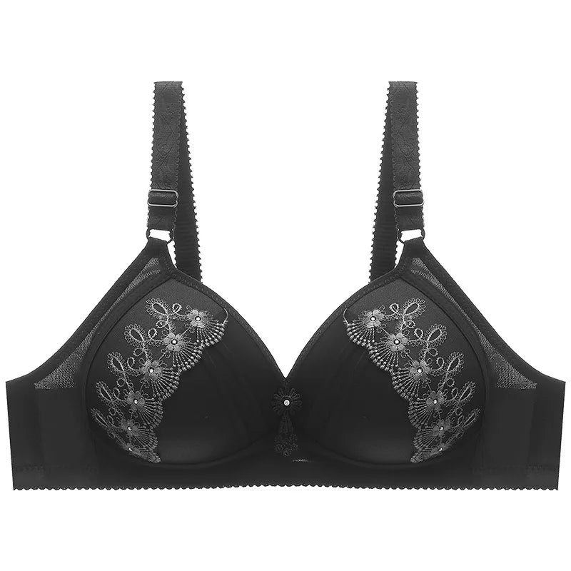 Women's Elegant Lace Embroidered Bra – Soft, Stylish & Comfortable Everyday
