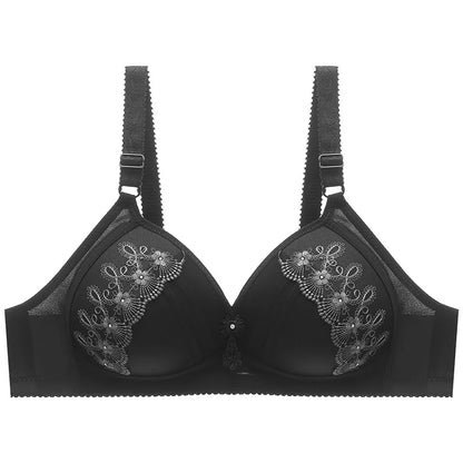 Women's Elegant Lace Embroidered Bra – Soft, Stylish & Comfortable Everyday