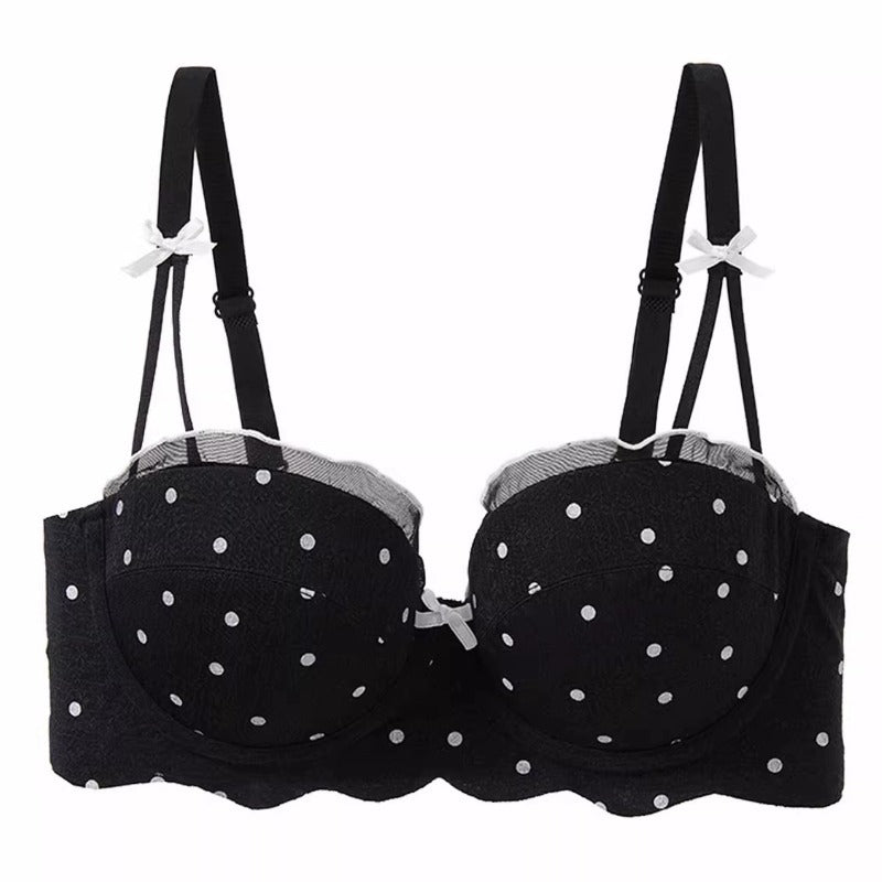 Women’s Polka Dot Padded Bra | Cute Lace Lingerie – Velora Collection