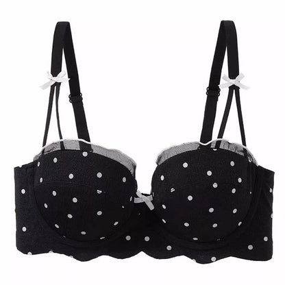 Women’s Polka Dot Padded Bra | Cute Lace Lingerie – Velora Collection