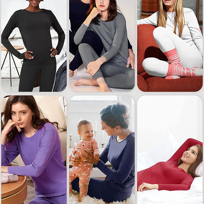 Women’s Thermal Underwear Set | Long Sleeve & Leggings | Velora Collection