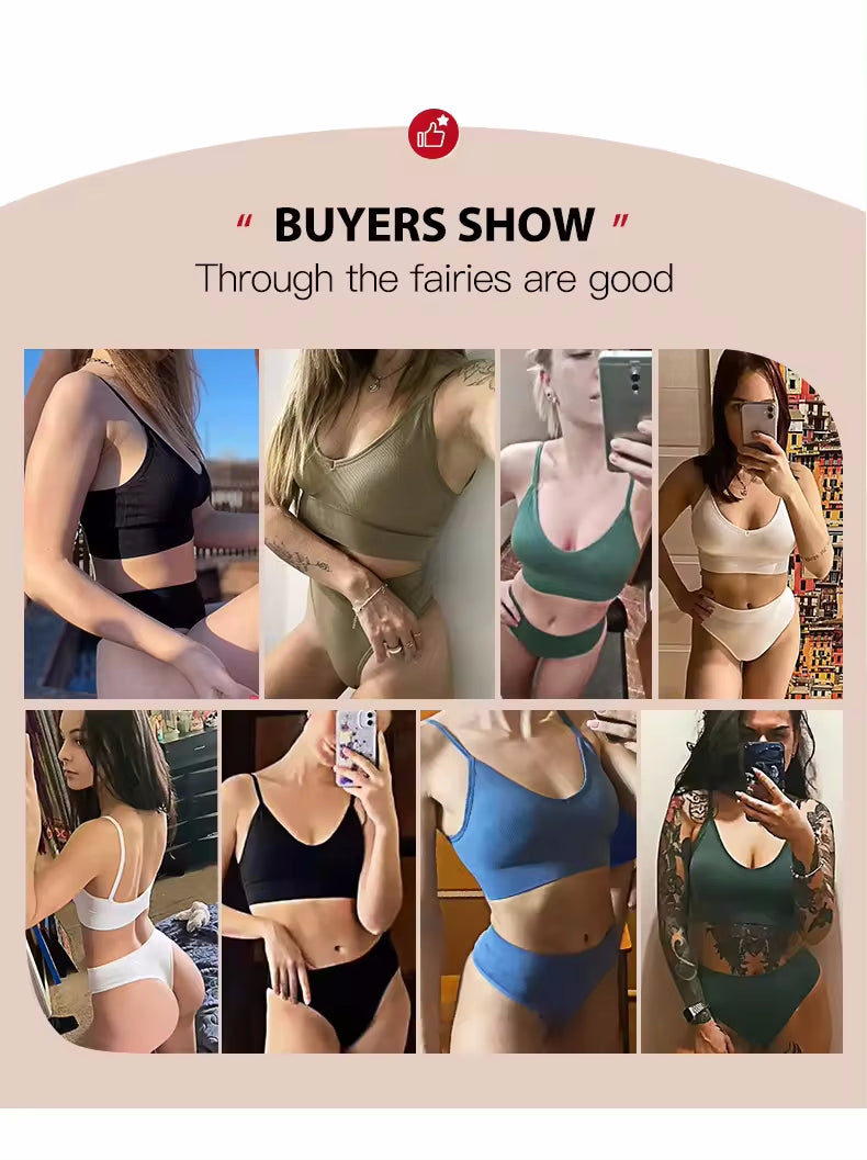 Seamless Cami Bra & Brief Set | Comfortable Everyday Lingerie – Velora Collection