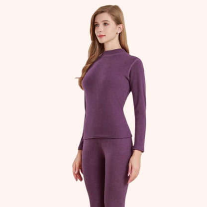 Women's Thermal 2-Piece Set | Full Sleeve Top & Matching Trouser for Winters