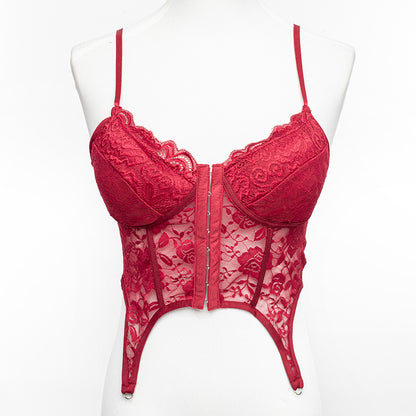 Women’s Lace Bustier Corset Top | Elegant Floral Lingerie – Velora Collection
