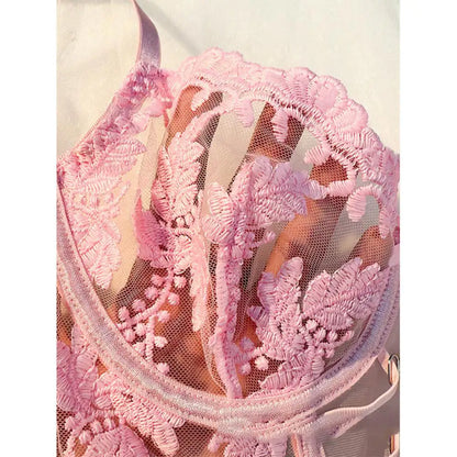 Women’s Lace Bra & Panty Set | Elegant Floral Lingerie – Velora Collection
