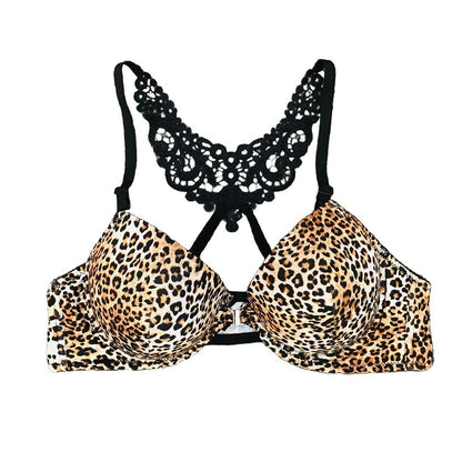 Leopard Print Bra for Women | Padded Push Up Lingerie Bra – Velora Collection