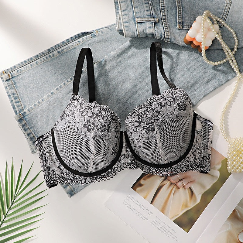 Women’s Floral Lace Underwire Bra | Elegant Support – Velora Collection