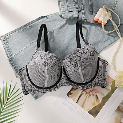 Women’s Floral Lace Underwire Bra – Elegant Supportive Lingerie | Velora Collection