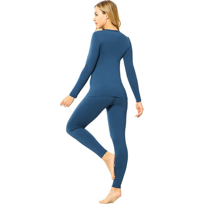 Women’s Thermal Underwear Set – Warm Full Sleeve Base Layer | Velora Collection