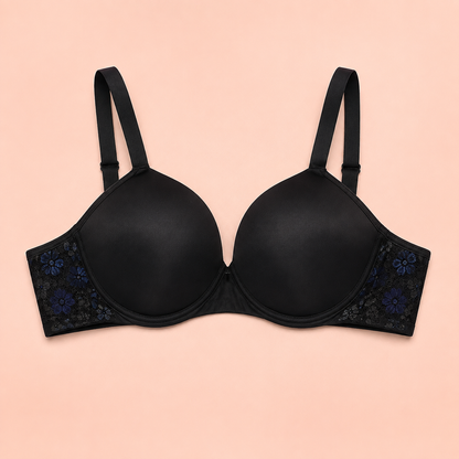 Padded Bra for Women | Stylish Floral Lace Support Bra – Velora Collection