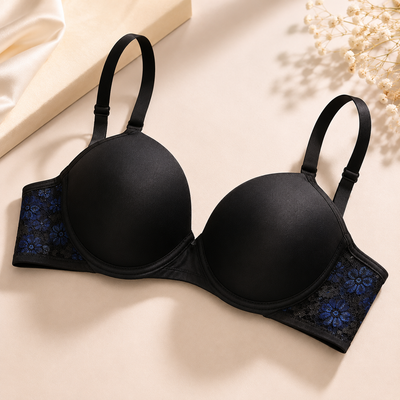 Padded Bra for Women | Stylish Floral Lace Support Bra – Velora Collection