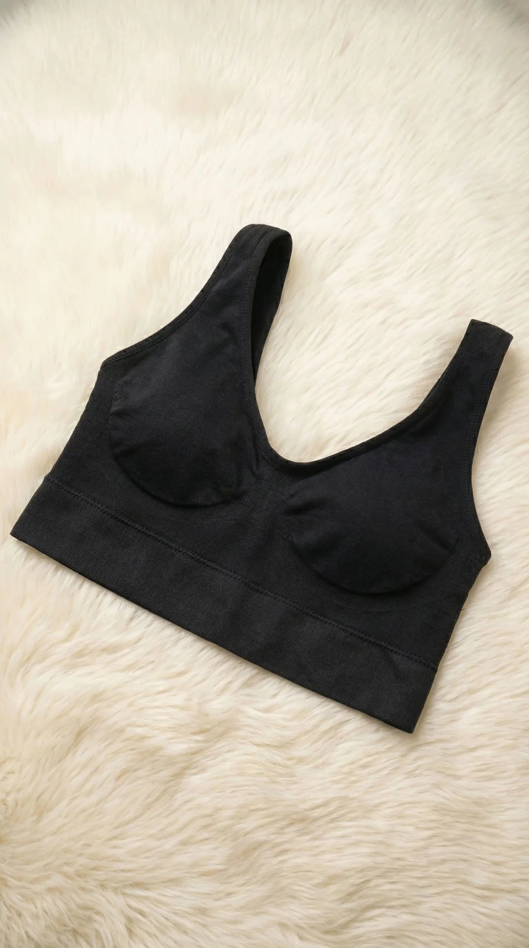 Women’s Black Sports Bra – Comfortable Support & Activewear