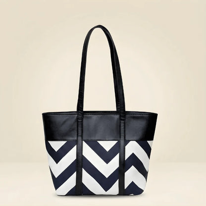 Women’s Chevron Tote Bag | Stylish Shoulder Purse – Velora Collection VC-061