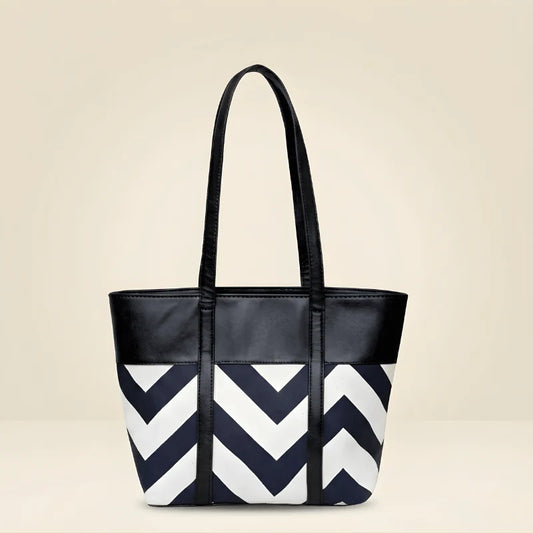 Women’s Chevron Tote Bag | Stylish Shoulder Purse – Velora Collection VC-061