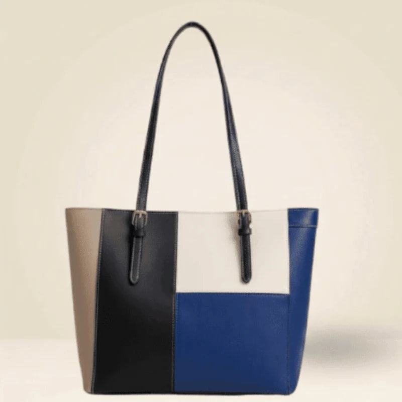 Women’s Color Block Tote Bag | Stylish Large Shoulder Handbag – Velora Collection VC-052