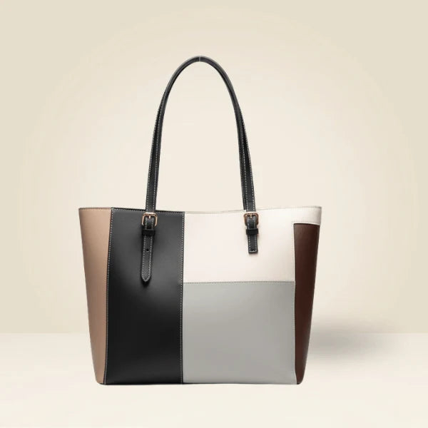Women’s Color Block Tote Bag | Stylish Large Shoulder Handbag – Velora Collection VC-052