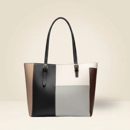 Women’s Color Block Tote Bag | Stylish Large Shoulder Handbag – Velora Collection VC-052