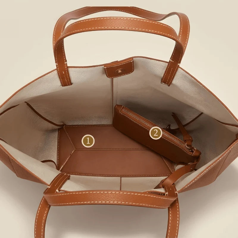 Women's Pleated Shoulder Tote Bag | Stylish Everyday Tote , Velora Collection VC-048