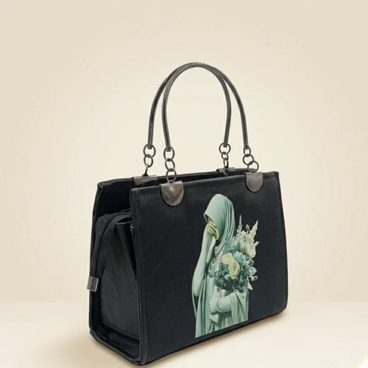 Floral Printed Faux Leather Tote Bag for Women | Everyday | Velora Collection